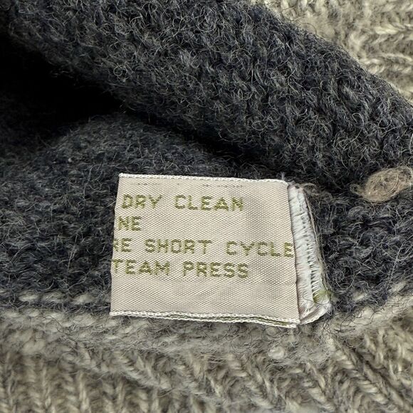 Vintage Britches Great Outdoors Sweater Women Small Wool Blend Gray Pink 80s 90s - Picture 9 of 13